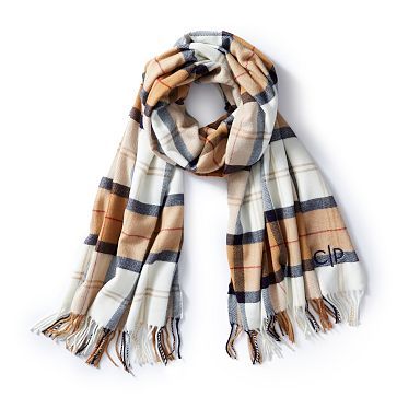 Italian Plaid Blanket Scarf | Mark and Graham