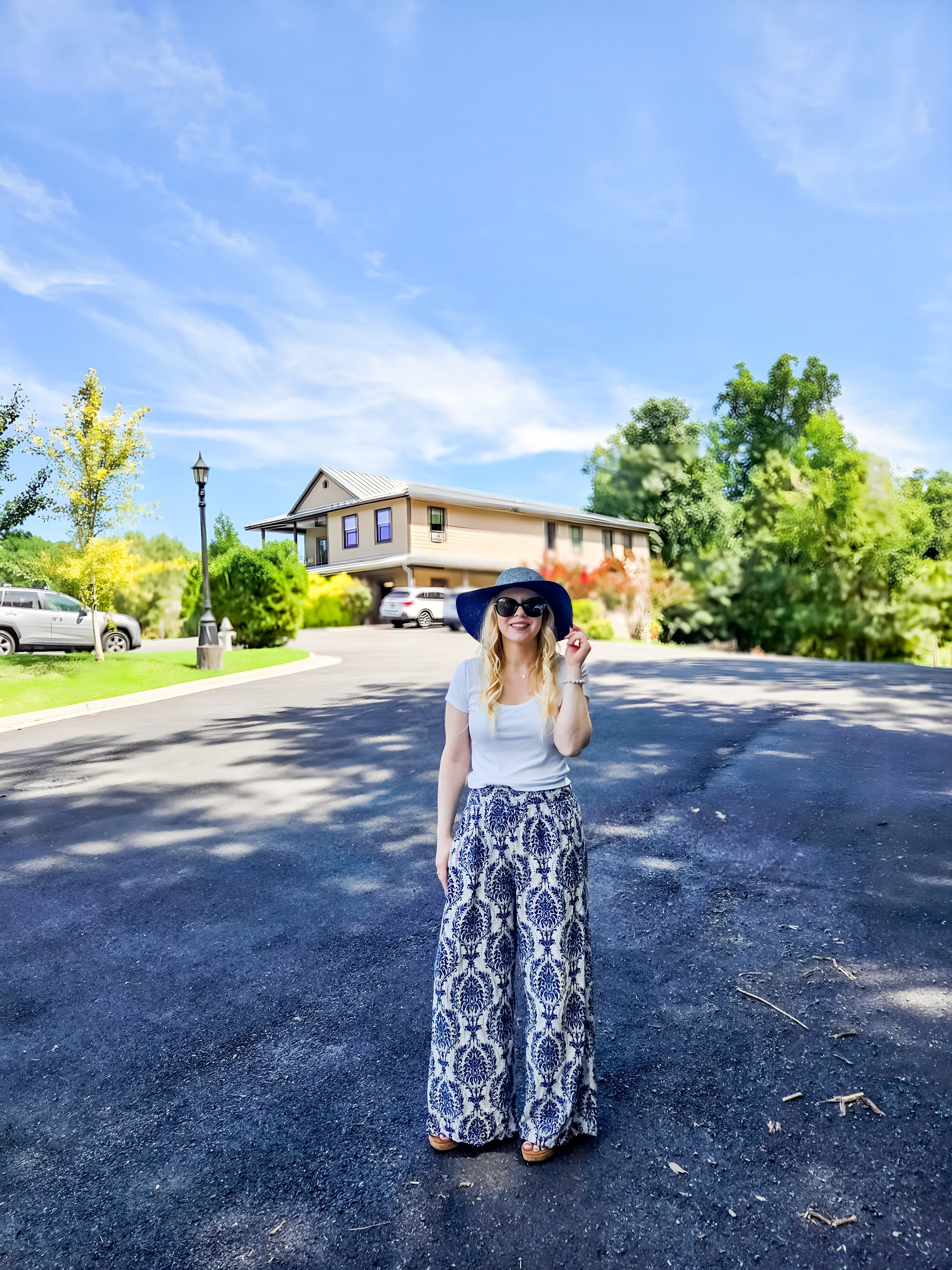 End of summer look!💙 I really love these comfy pants from Cupshe. I've paired it with a white crop top and a blue sun hat.

#LTKFindsUnder50 #LTKStyleTip #LTKFindsUnder100
