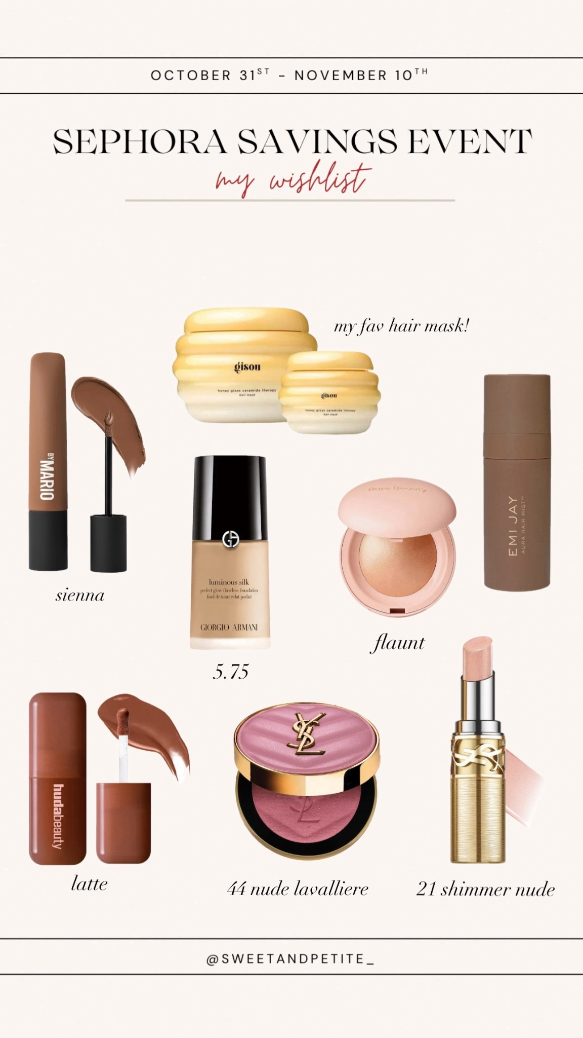 Sephora Savings Event: My Wishlist!



10/31-11/10 - code EVERYTHING for 10-20% off, rouge access starts 10/31 and VIB/insider starts 11/4

#LTKBeauty #LTKSaleAlert