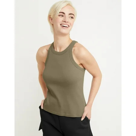 Hanes Originals Women's Cotton Ribbed Tank Oregano 2XL | Walmart (US)
