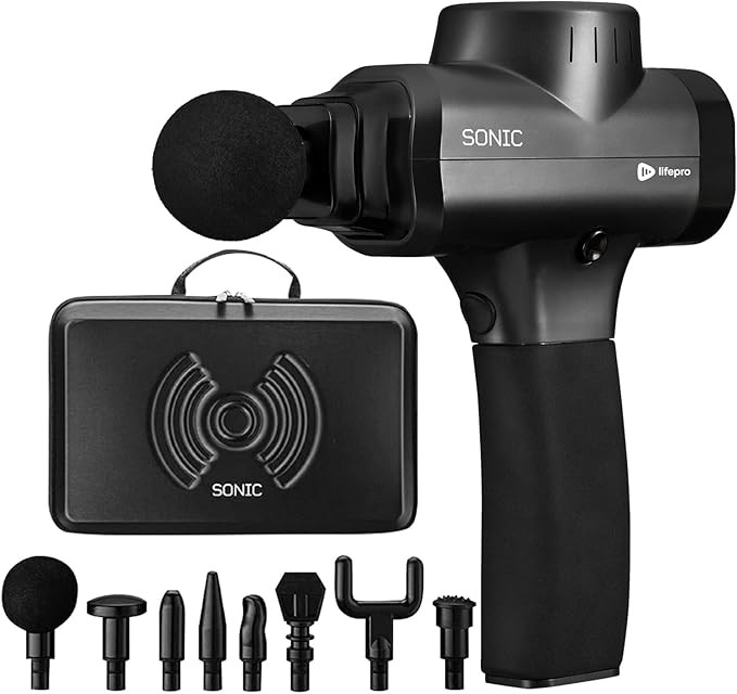 Sonic Handheld Percussion Massage Gun - Deep Tissue Massager for Sore Muscle and Stiffness - Quie... | Amazon (US)