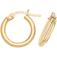 9CT Gold Hoop Earrrings 2mm Round Polished Plain Tube Creole Sleeper Gift Box | Etsy (US)