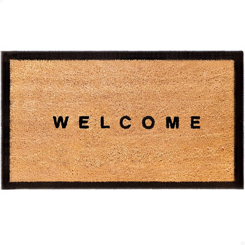 THEODORE MAGNUS Door Mat – Coir Doormat for Outdoor Entrance, Durable Welcome Mat with Non-Slip... | Amazon (US)