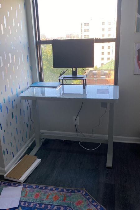 Got my adjustable/standing desk set up over the weekend. I got mine from Costco but am linking the same style here (worth noting: this was $100 cheaper in the warehouse than online)
I’m so excited to use this with my walking pad to add some activity to my workday. 

#LTKhome