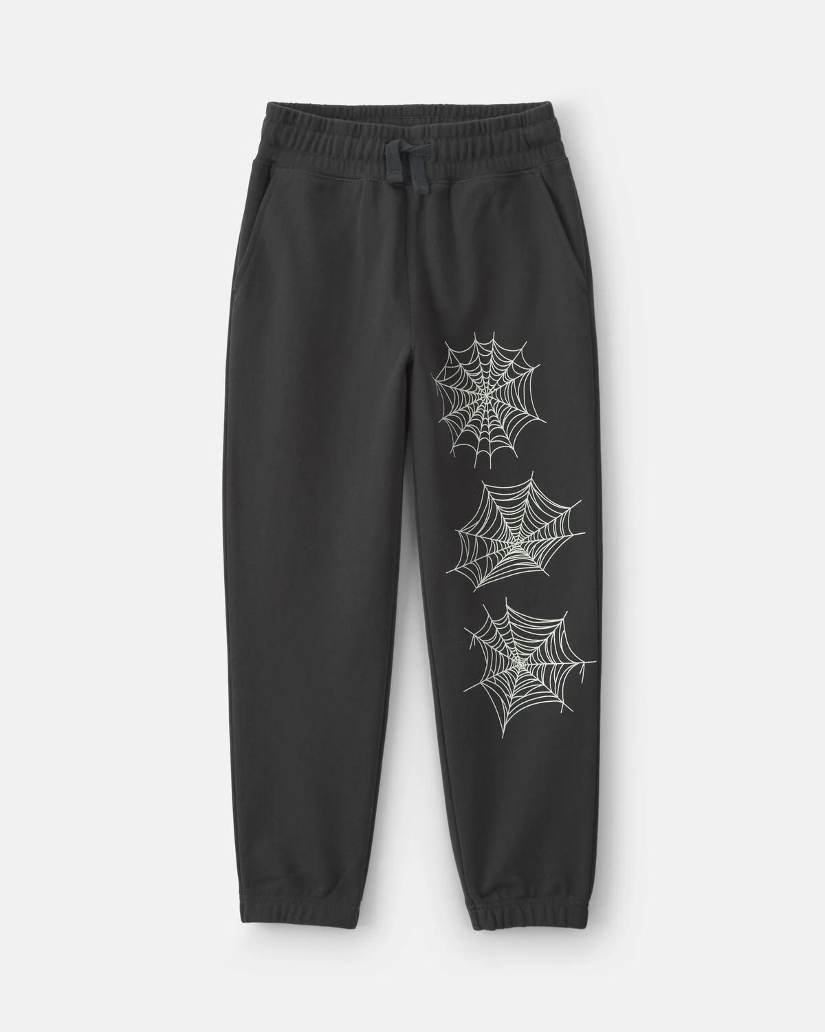 Boys Spider Web Halloween French Terry Joggers - Black | Carter's Inc