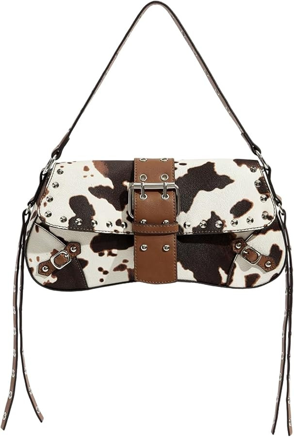 MakeMeChic Women's Shoulder Bags Y2K PU Leather Clutch Small Purse Hobo Bags | Amazon (US)