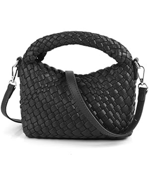 Woven Tote Bag for Women Soft Leather Tote Handbags Fashion Woven Shoulder Bag for Women Daily，... | Amazon (US)