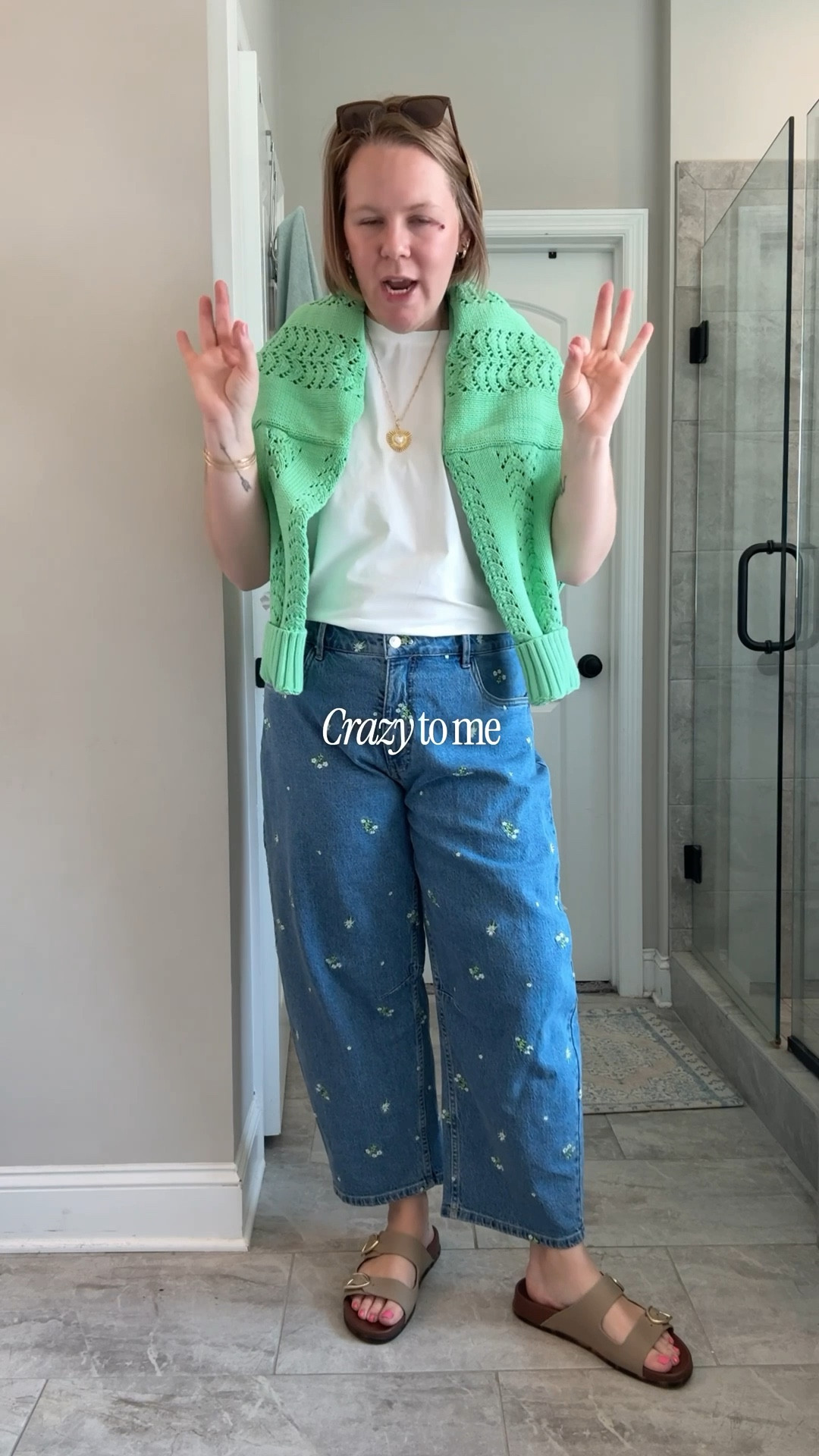 Cannot get over Walmart’s spring fashion! These embroidered barrel jeans are so fun and the green cardigan is so me! TTS in both! 

#LTKootd #LTKMidsize #LTKSaleAlert