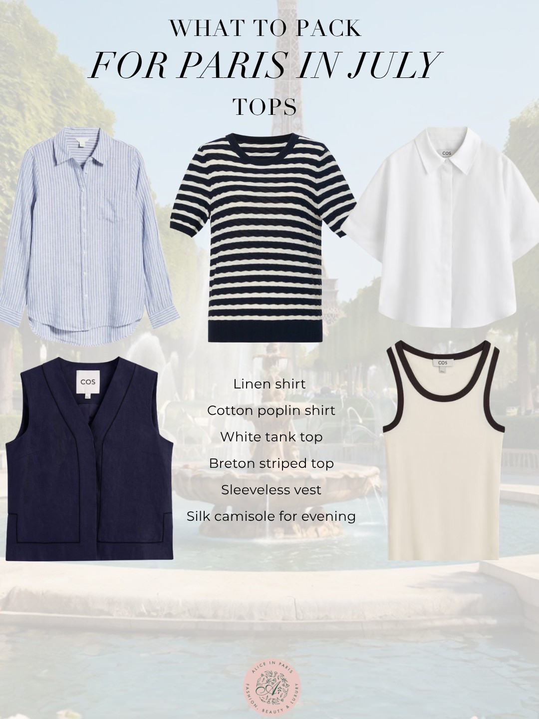 what to wear in Paris in july