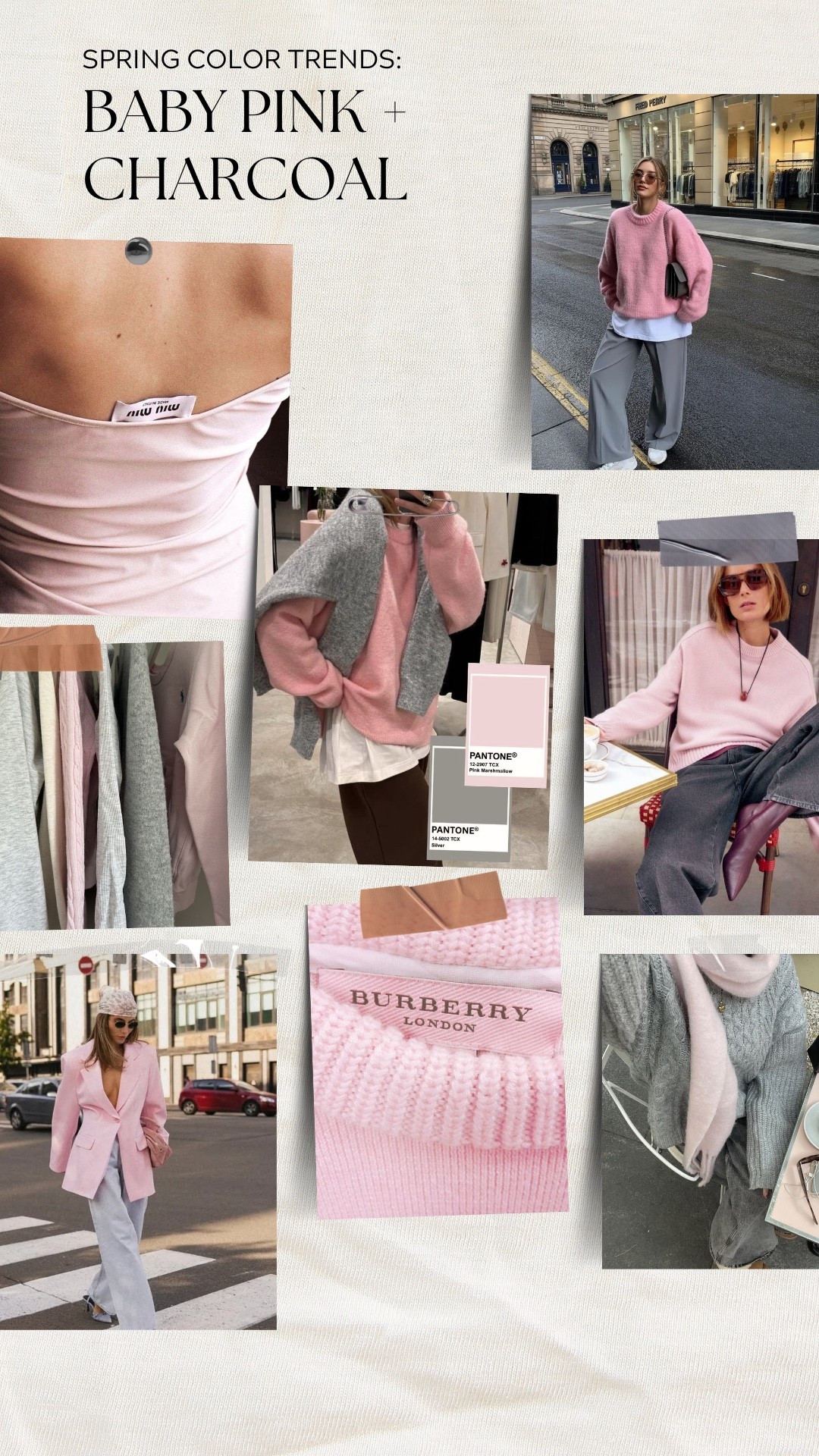 This spring, the color palette is leaning into contrast in the chicest way, with baby pink and charcoal leading the conversation. Baby pink brings softness and freshness that feels light, modern, and quietly optimistic, while charcoal grounds it with depth and polish. 

#LTKSeasonal #LTKSpringSale #LTKootd