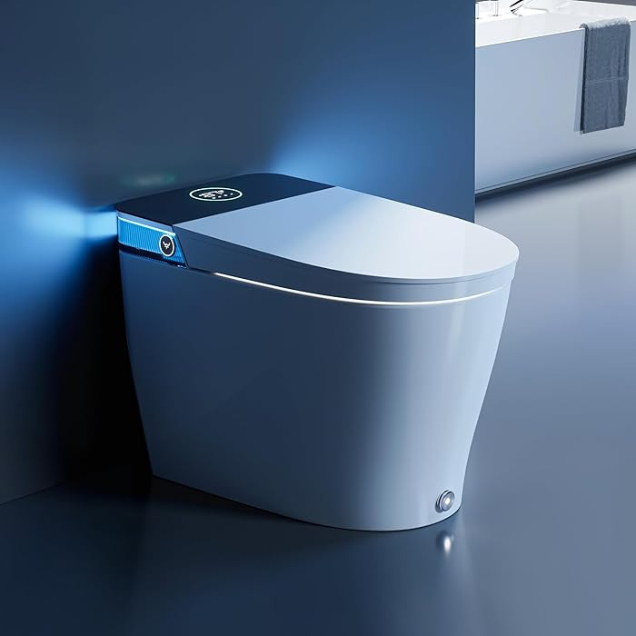 HOROW Artistic Smart Toilet with Powerful Flush, Auto Open/Close Lid, Bidet with Instant Warm Wat... | Amazon (US)