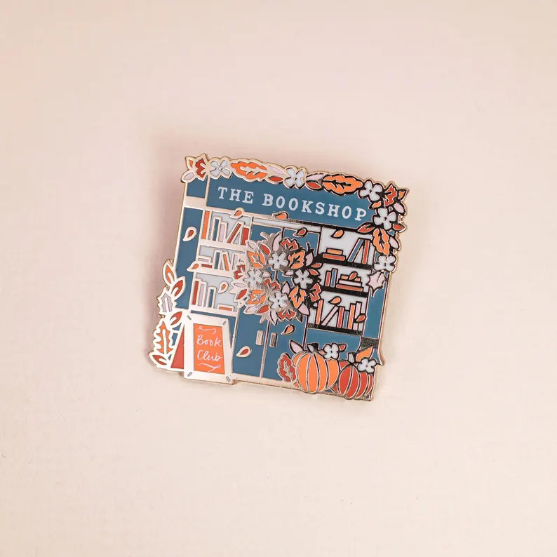 The Bookshop Enamel Pin - Etsy | Etsy (US)