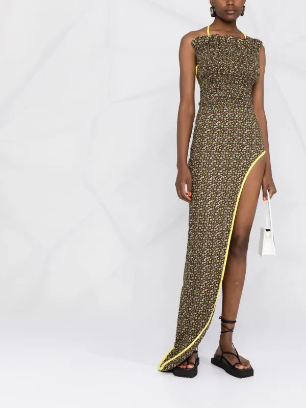SIEDRES floral-print Maxi Dress - Farfetch | Farfetch Global