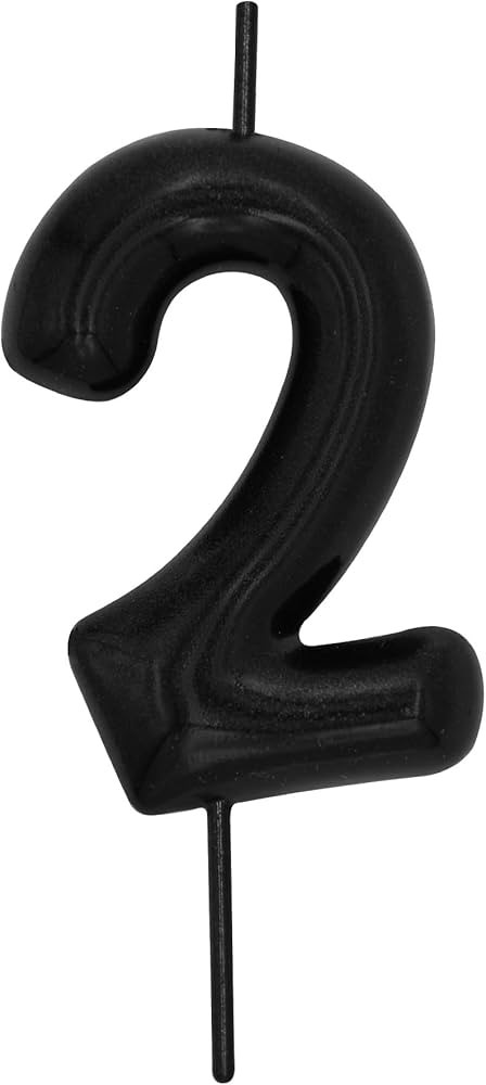 Number Candle Black 2.36 inch Party Celebration Anniversary Decoration Perfect Birthday Brunch De... | Amazon (US)