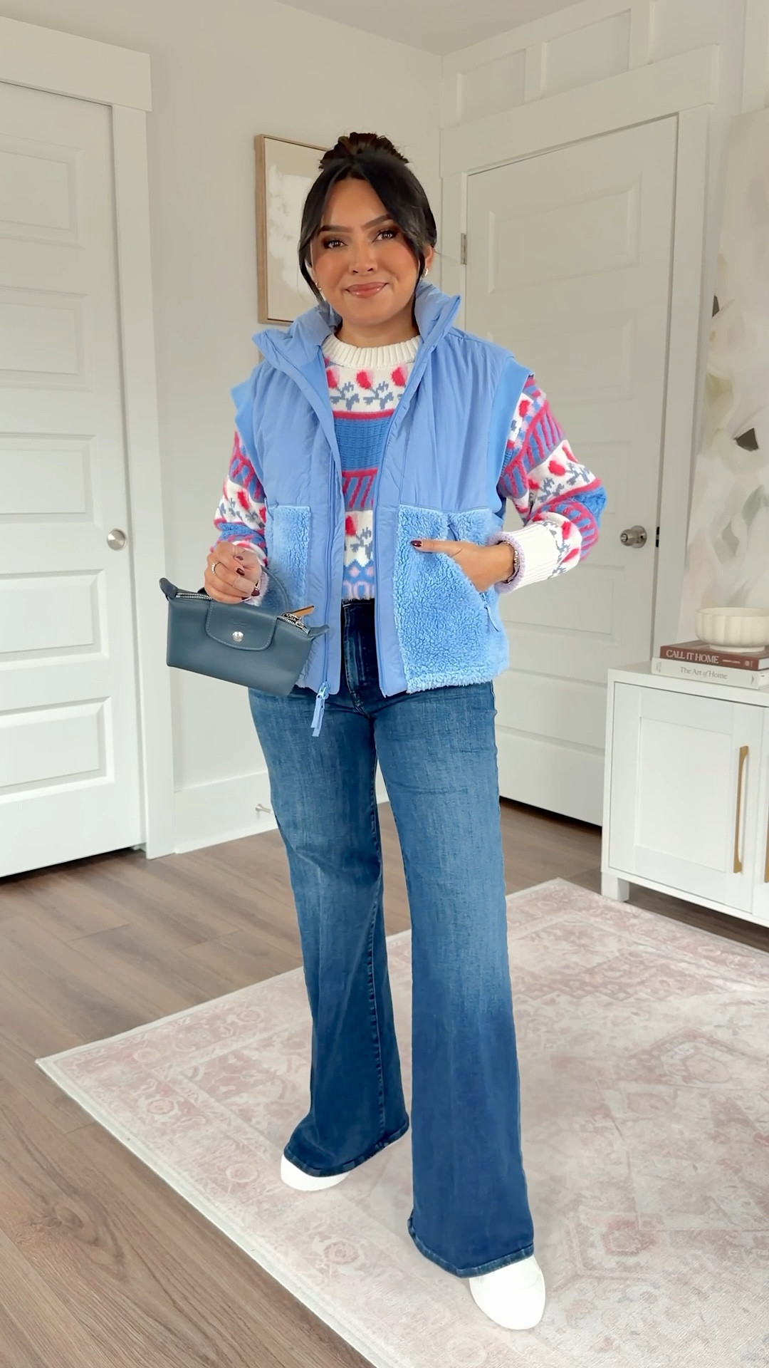 Vest size xxs TTS
Sweater size xxs TTS 
Jeans size 26 - these are the petite size, labeled as “lil”
Sneakers size 6.5 TTS 

#LTKFindsUnder50 #LTKPetite #LTKootd