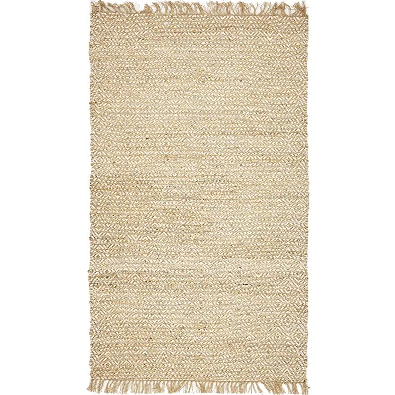 Deziree Geometric Handmade Braided Natural Rug | Wayfair North America