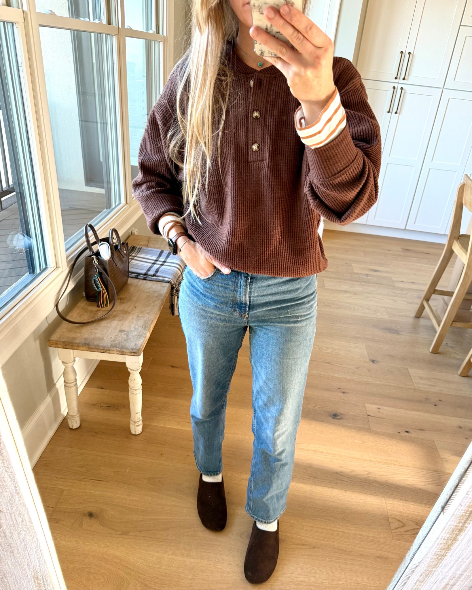 #ootd

Size reference 5’ 9” 140 lbs

Sweater Henley - small tall

Long sleeve tee - small tall
(Several years old)

Straight leg jeans - 6 regular 

Slides - sized up

Outfit of the day. Everyday jeans outfit. Home jeans outfit. Comfy jeans outfit. Casual outfit. Affordable style. Budget friendly ootd.



#LTKootd #LTKTall #LTKFindsUnder50