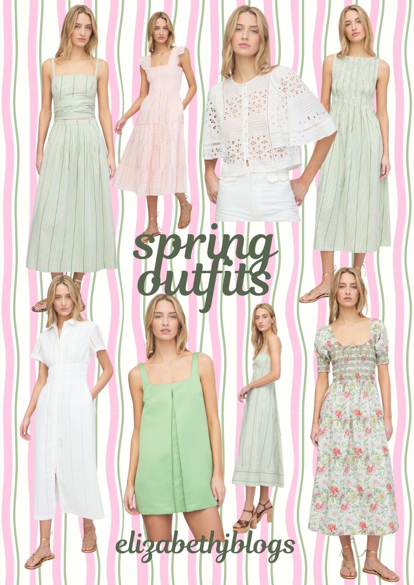 Spring dresses. Spring outfits. Easter dressses