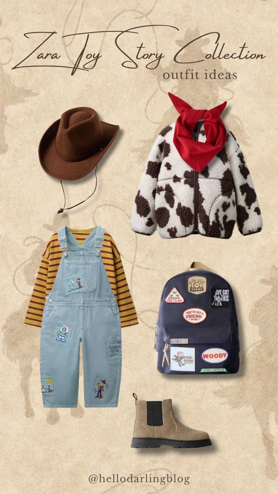Zara Toy Story Outfit Ideas for Toddlers | Cute Disney Pixar Inspired Boys Looks 

Sharing the cutest Zara Toy Story–inspired outfit ideas for toddlers and little boys 🤎 These looks are perfect for everyday play, Disney trips, theme days, or fall family outings and feature Toy Story–inspired overalls, cow print jackets, western boots, cowboy hats, bandanas, and character backpacks that feel playful but still elevated. I love mixing neutral, vintage-inspired pieces with subtle Disney details for outfits that are comfortable, practical, and photo-ready. Save this for toddler boy outfit inspiration, Disney Pixar outfits, fall kids fashion, western-inspired kids clothes, and Zara kids finds you can actually wear beyond costume season.
#LTKkids #LTKfamily #ToyStoryOutfits #ZaraKids #ToddlerBoyStyle #DisneyInspiredOutfits #PixarStyle #FallKidsFashion #ToddlerOutfitIdeas #BoysFashion #WesternKidsStyle #DisneyKidsLooks 

#LTKmomlife #LTKKids #LTKBaby