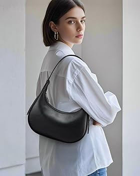 CHOLISS Shoulder Bag for Women RFID Vegan Leather Crescent Hobo Bag Clutch Underarm Purse Top-Han... | Amazon (US)