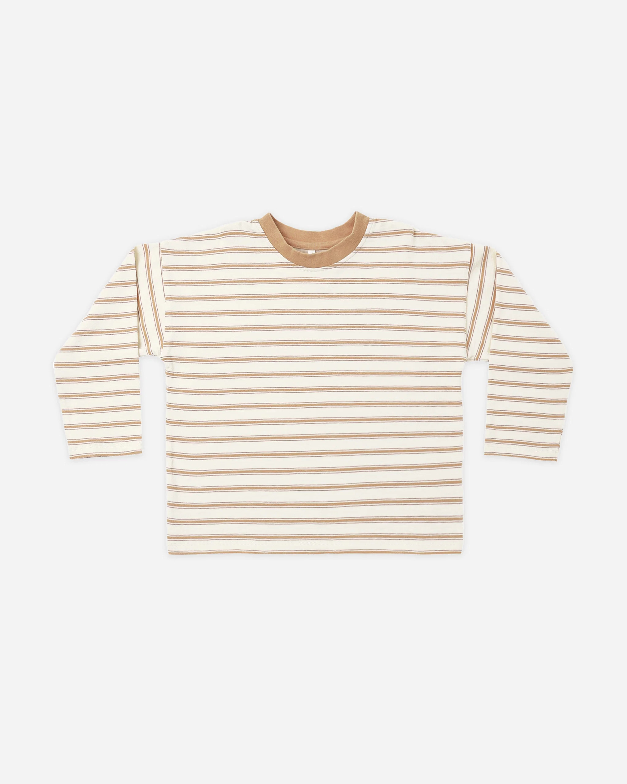 Camden Long Sleeve Tee Fawn Stripe | Rylee + Cru