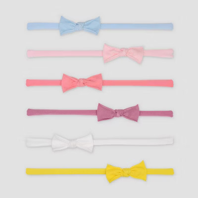 Baby Girls' 6pk Bow Headwrap - Just One You® made by carter's 0-12M | Target