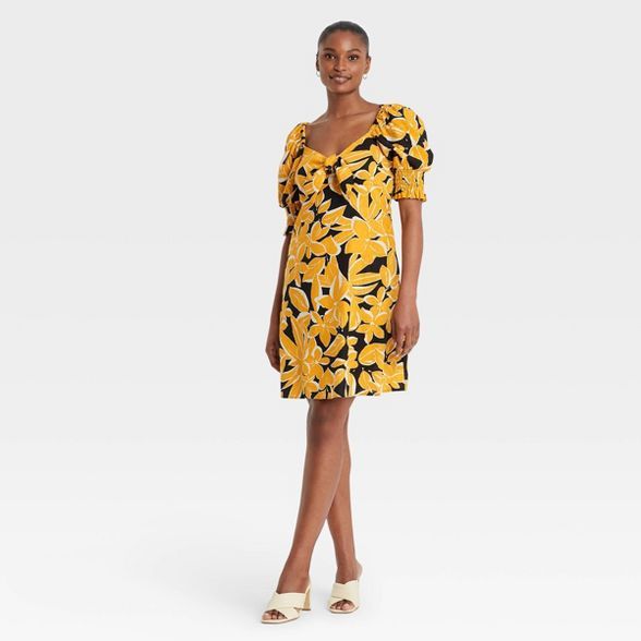 Women's Puff Elbow Sleeve Dress - Who What Wear™ | Target