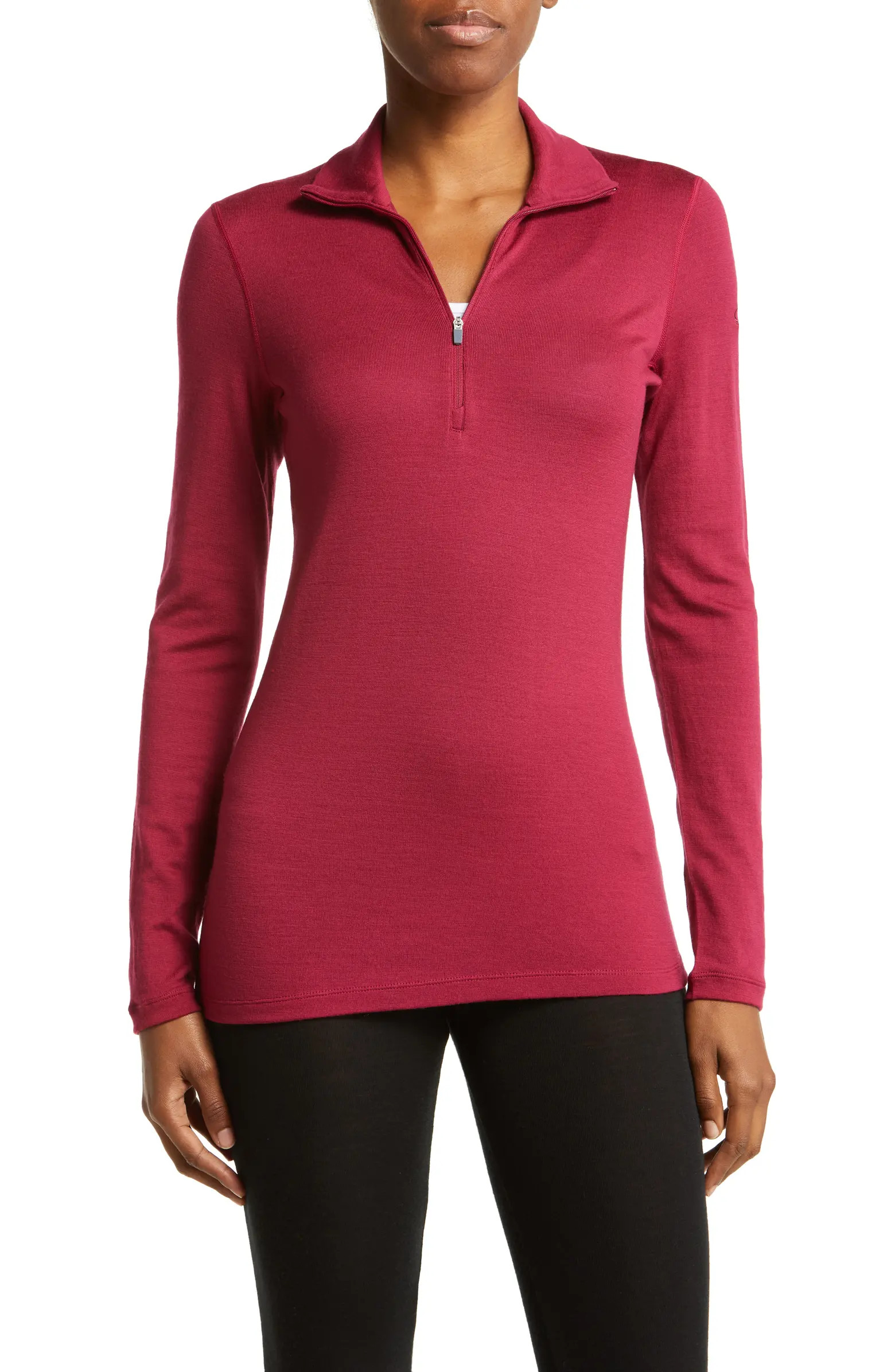 Icebreaker 260 Tech Merino Wool Half Zip Base Layer Top | Nordstrom | Nordstrom