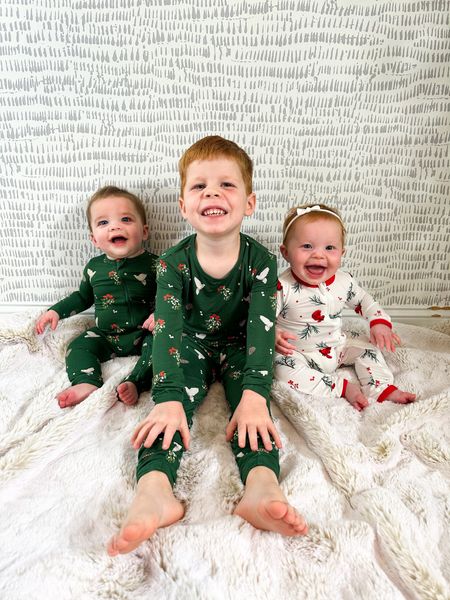 Matching Christmas pajamas for the kids ❤️