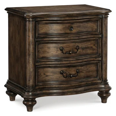 Traditional Bedside Cabinet In Brown Oak - Functional Storage Solution Bedroom Furniture Nightstand And Attractive | Wayfair North America