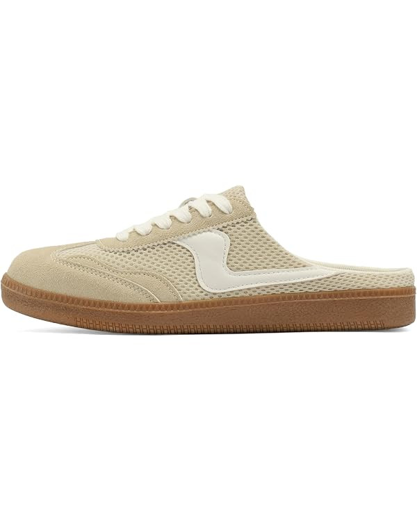 Mesh Mule Sneakers for Women Casual Tennis Shoes | Lace up Comfortable Women's Fashion Sneakers M... | Amazon (US)