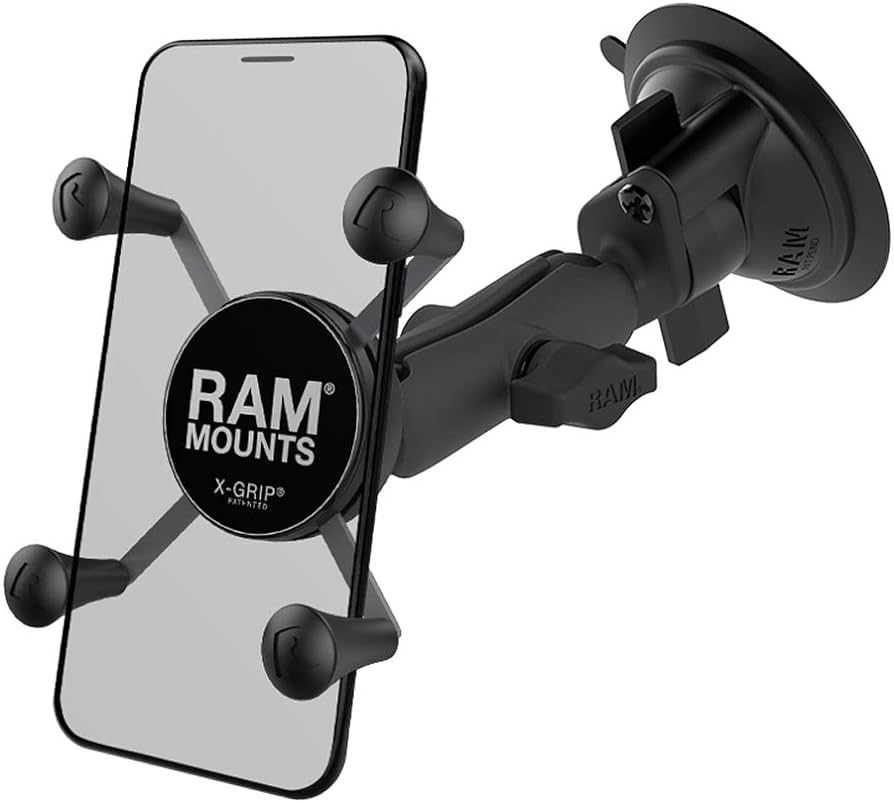 RAM Mounts X-Grip Phone Mount with Twist-Lock Suction Cup Base RAP-B-166-UN7U with Medium Arm for... | Amazon (US)