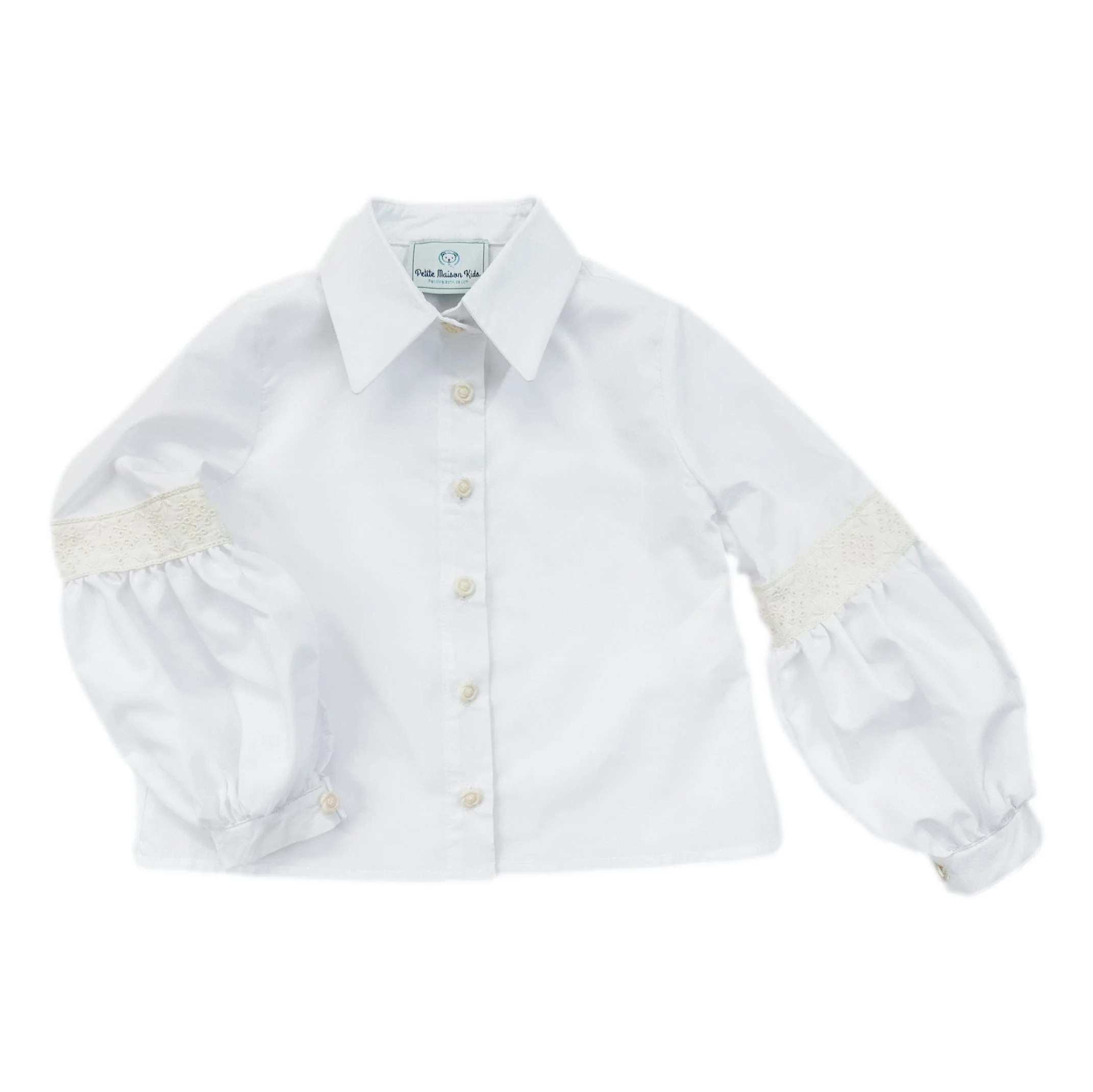 Herringbone White Blouse | petite maison kids
