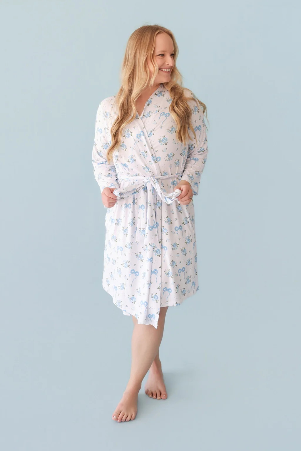 POWDER BLUE POSIE WOMEN'S DREAM ROBE | Dream Big Little