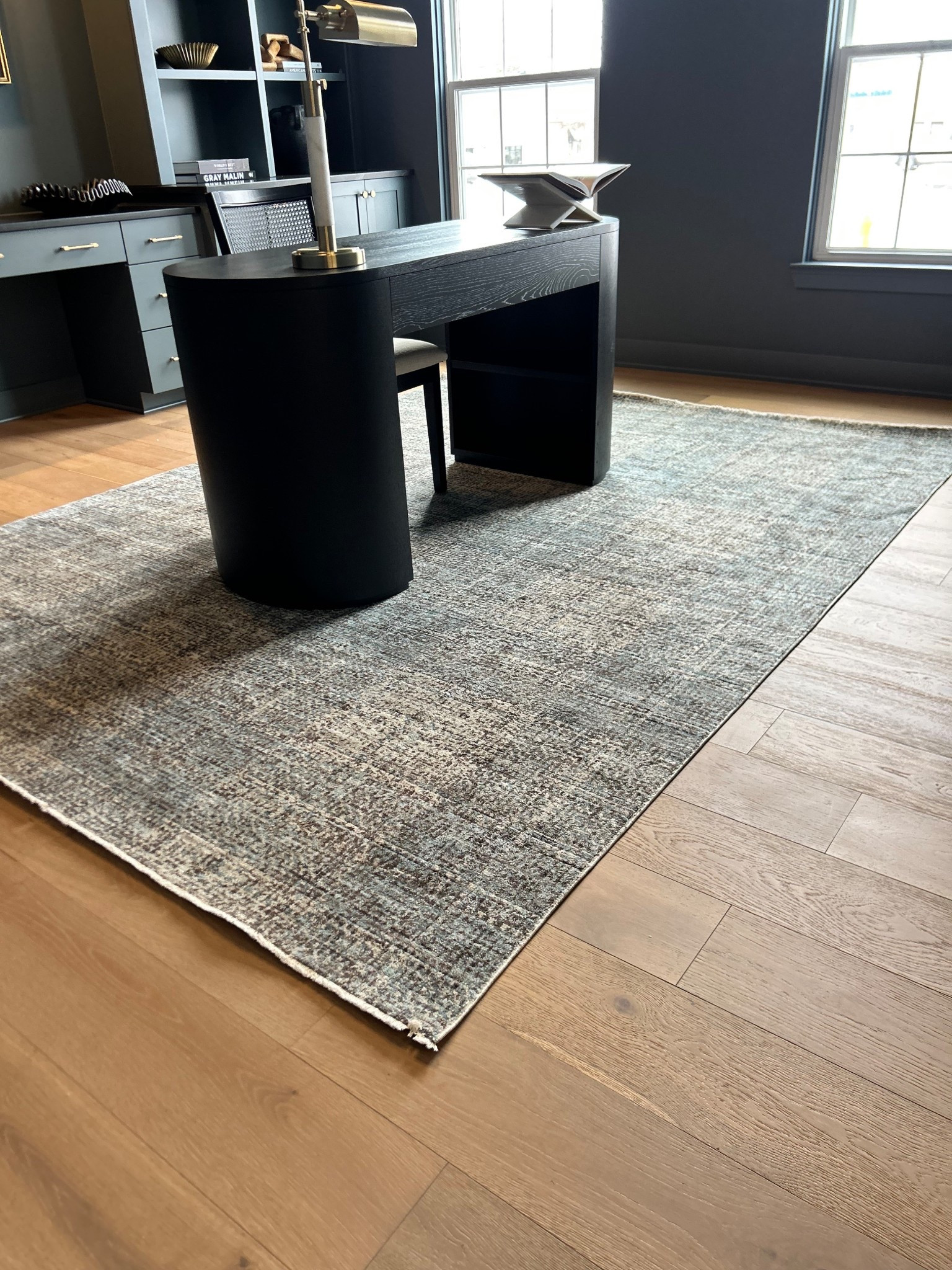 Moody plaid rug from Wayfair under $250