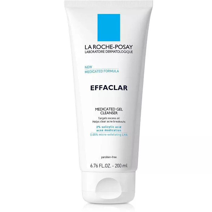 La Roche Posay Effaclar Medicated Gel Salicylic Acid Face Cleanser for Acne Prone Skin - 6.76 fl ... | Target
