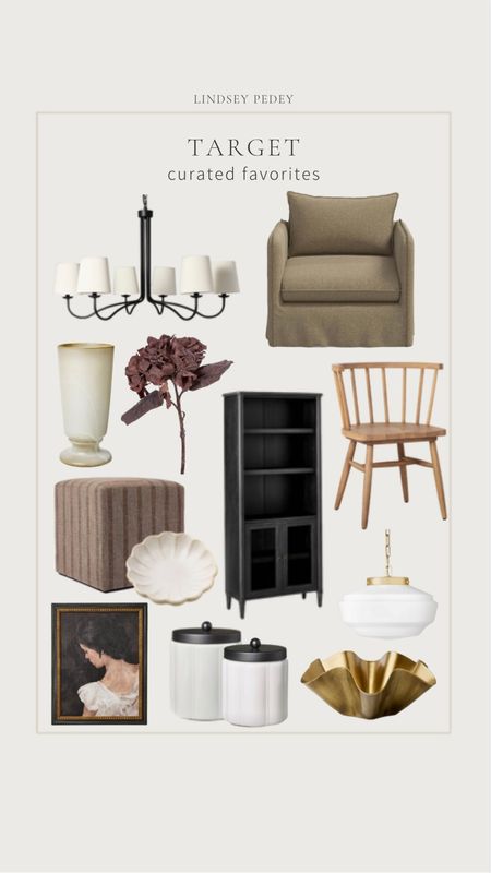 Target new arrivals and curated favorites 



Target home , Target finds , cabinet , dining chair , ottoman , chandelier , light fixture, floral stem , brass , decorative bowl , accent chair , dish , scallop , wall art , bathroom decor , living room , threshold studio McGee , McGee & co. , hearth and hand 

#LTKfindsunder100 #LTKfindsunder50 #LTKhome