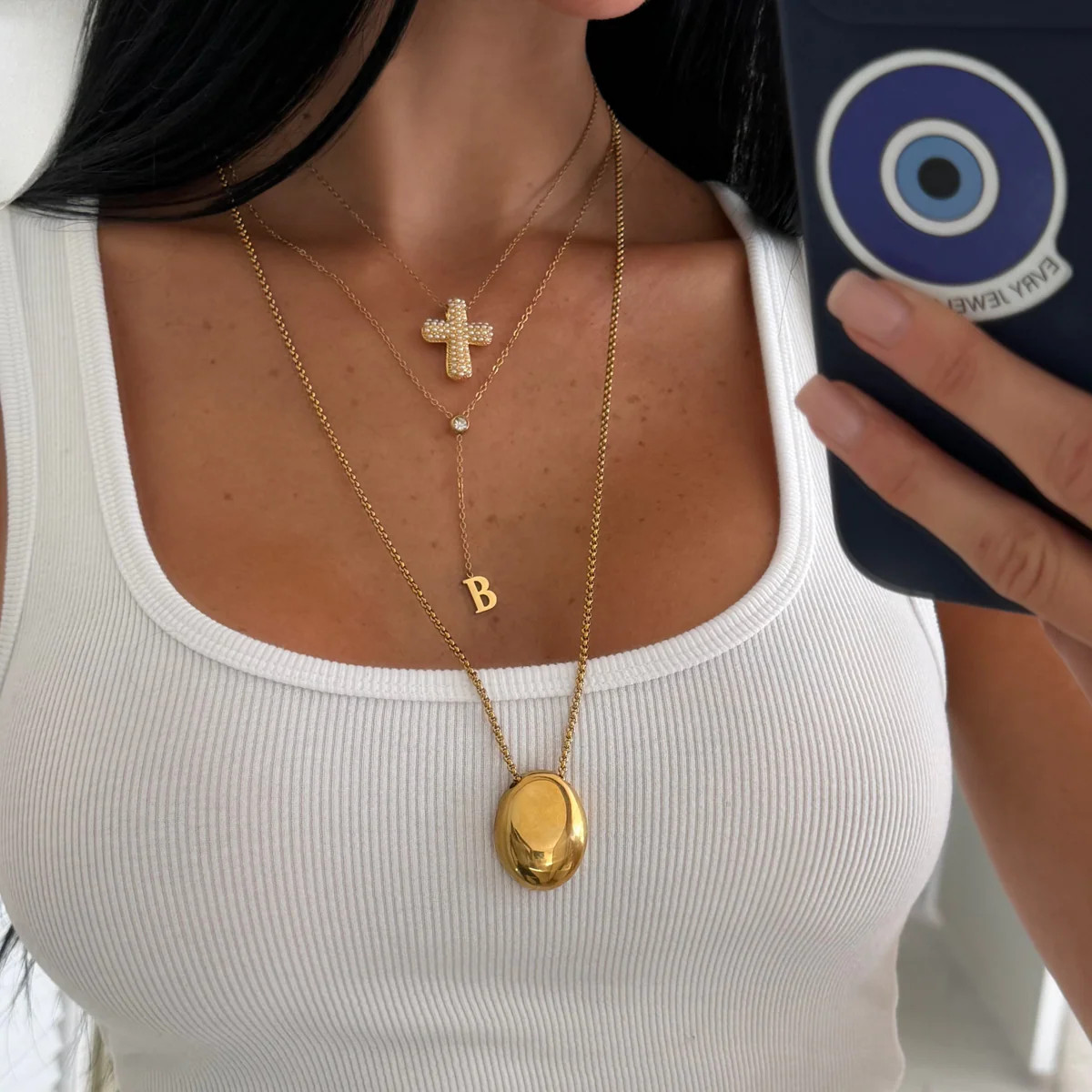 Aurora Glow Long Necklace | Evry Jewels