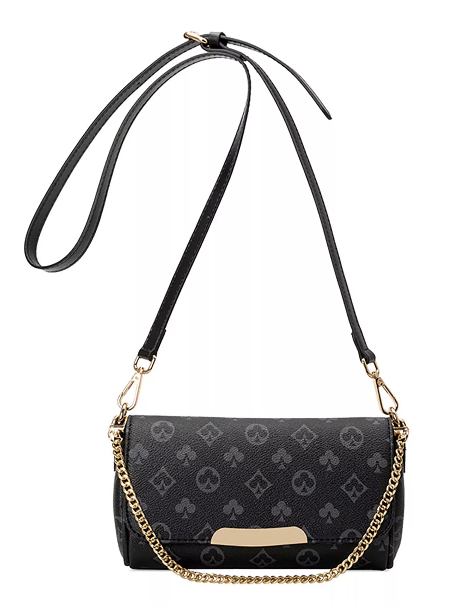 Sexy Dance Womens Checkered Shoulder Bag Purse PU Vegan Leather