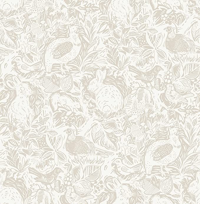 Cream Terrene Peel & Stick Wallpaper | Amazon (US)