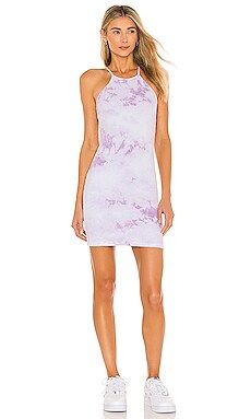 Frankies Bikinis X REVOLVE Christine Ribbed Mini Dress in Lilac Tie Dye from Revolve.com | Revolve Clothing (Global)