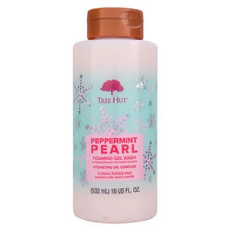 Tree Hut Peppermint Pearl Foaming Gel Body Wash for Adults, 18 fl oz | Walmart (US)