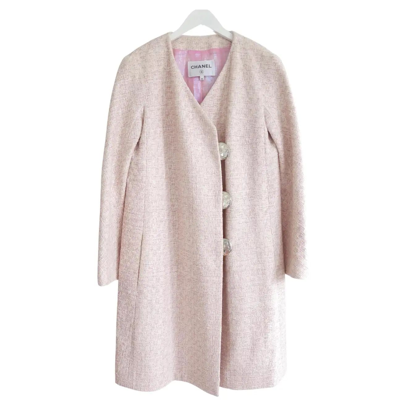Chanel Spring 2016 Candy Pink Fantasy Tweed Lightweight Coat | 1stDibs