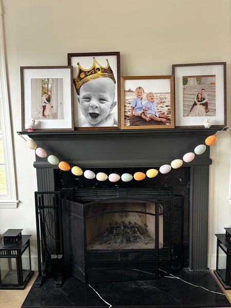 Home decor 
Easter egg garland 
Fireplace decorating 
Home decor 
Family photos 

#LTKstyletip #LTKfindsunder100 #LTKhome