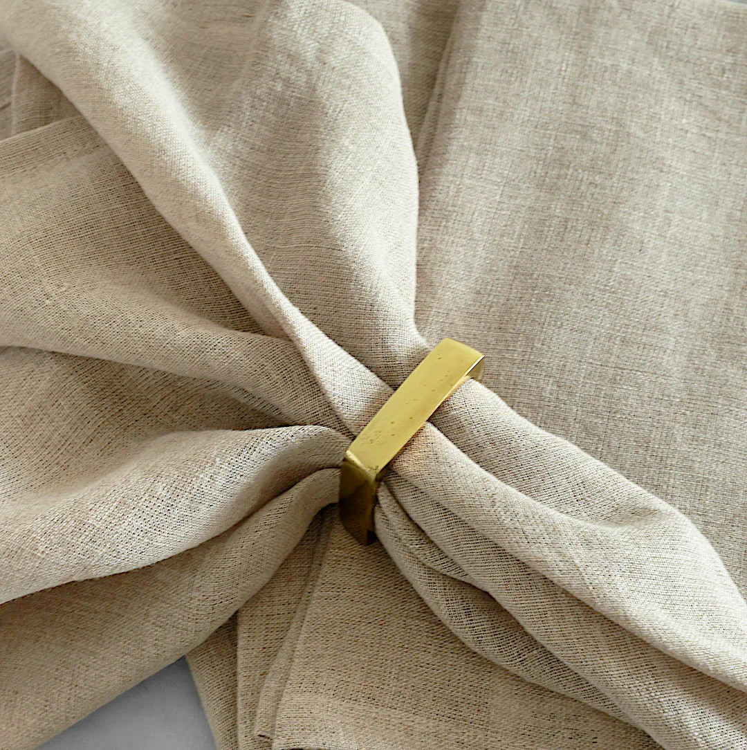 Brass Napkin Rings | Modern Locke