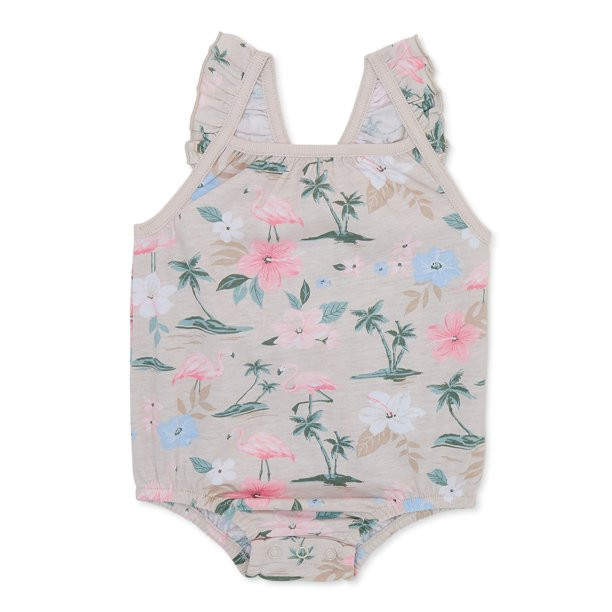 Garanimals Baby Girl Print Cami Bodysuit, Sizes 0-24M | Walmart (US)