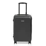 Vera Bradley Women's Hardside Rolling Suitcase Luggage, Black 2, 22" Carry On | Amazon (US)