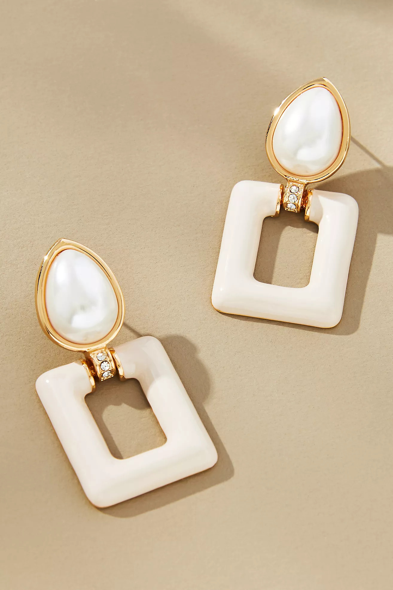 Enamel Square Drop Earrings | Anthropologie (US)