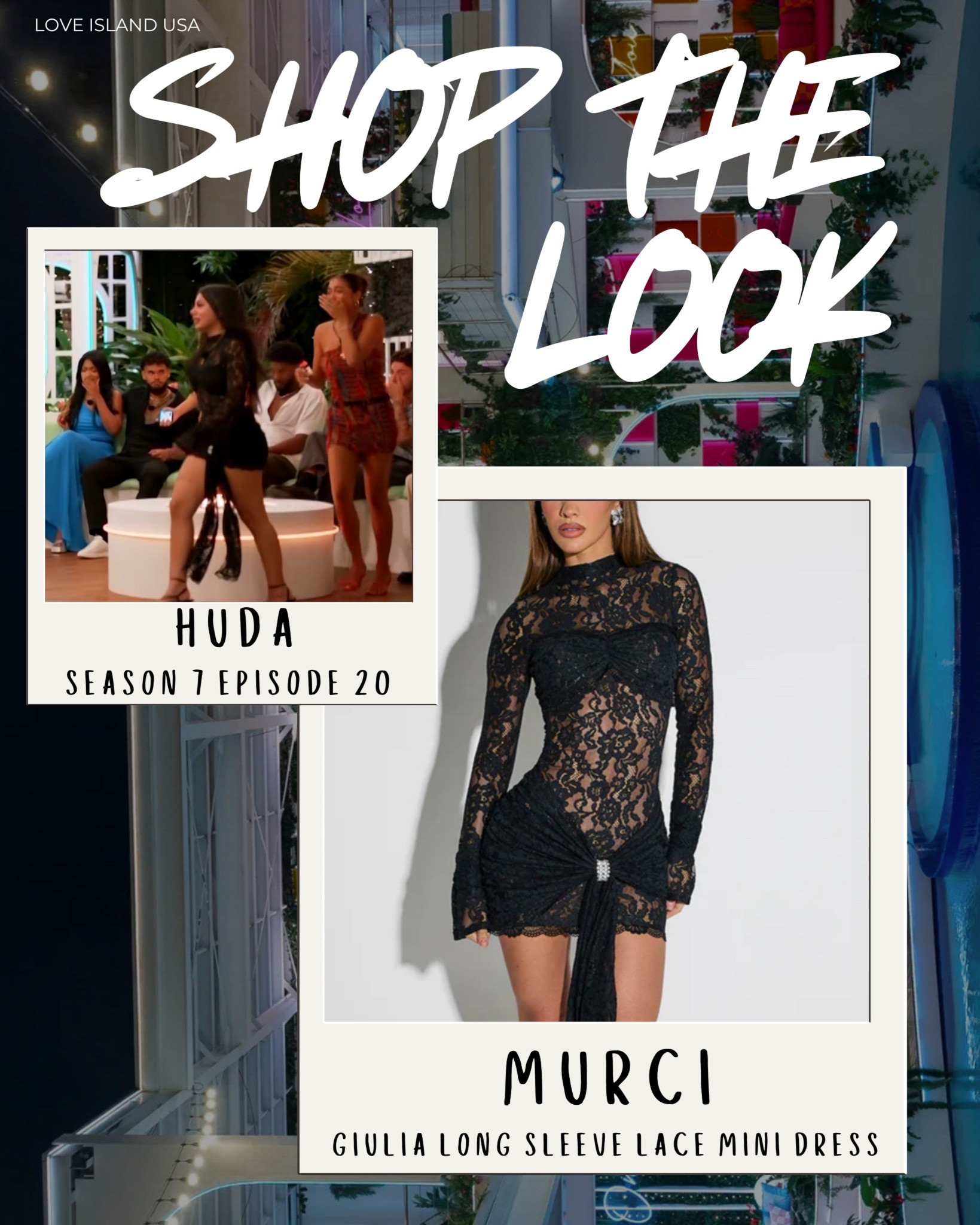 🖤 Huda Mustafa’s Viral Lace Look — Love Island USA Season 7, Episode 20 🖤
The drama? Unmatched. The dress? Even better. Huda turned heads and stirred the villa wearing the Murci Giulia Long Sleeve Lace Mini Dress — a sheer, sculpted moment that had TikTok calling it “the revenge dress of the season.”🔥

📲 Tap to shop Huda’s exact look + lace dress dupes that are just as jaw-dropping (and tagged to this post). Whether you’re going out or showing up with main character energy, this one’s it.

#HudaMustafa #LoveIslandUSA #Season7 #Episode20 #MurciGiuliaDress #LoveIslandFashion #ShopTheLook #LTKFinds #LTKSeason7 #LaceMiniDress #BlackLaceDress #StatementDress #RealityTVStyle #GoingOutOutfit #SheerStyle #VillaLooks #WhatSheWore #LTKItGirl #TrendingNow #RecreateTheLook #LTKHotList

#LTKSeasonal #LTKFindsUnder100 #LTKParties