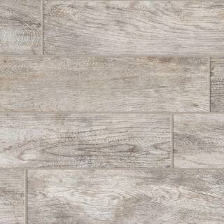 Marazzi Montagna Dapple Gray 6 in. x 24 in. Porcelain Floor and Wall Tile (14.53 sq. ft. / case) ... | The Home Depot
